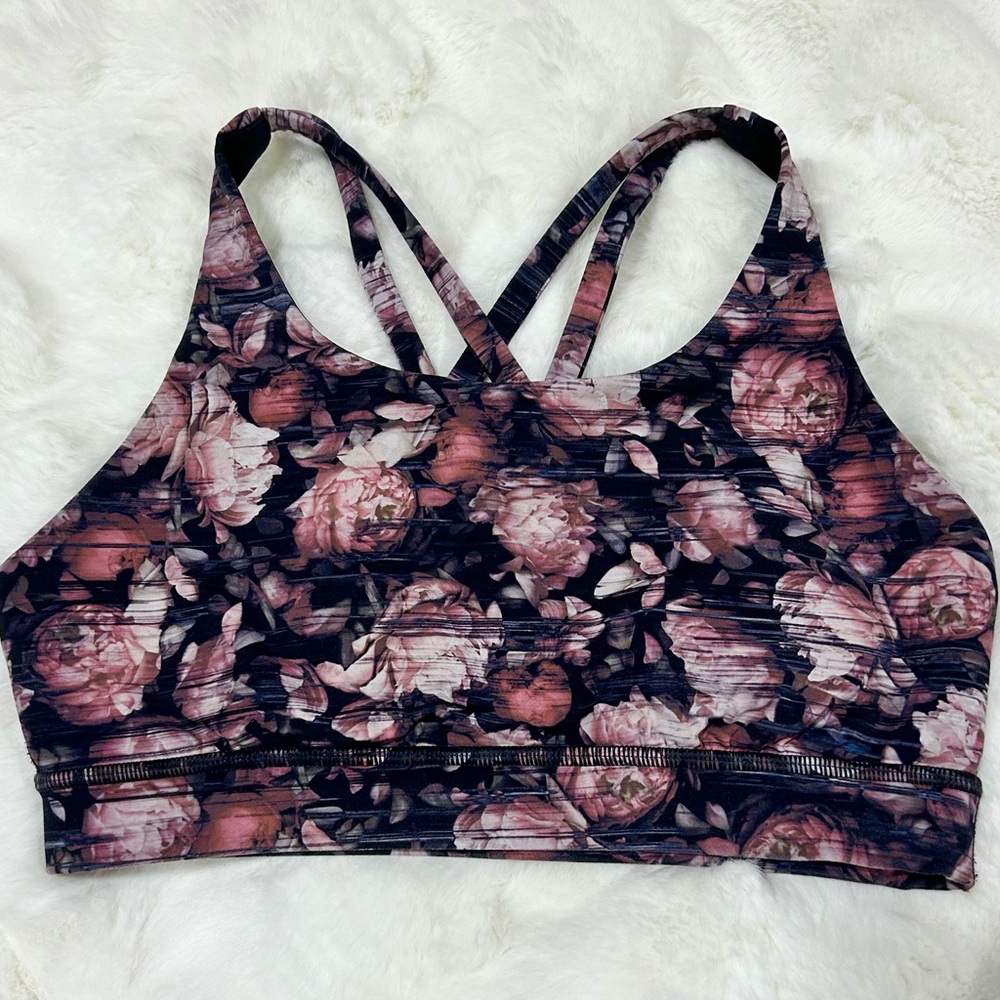 Lululemon energy bra floral print size 6